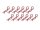 BoomRacing Small-ring 45 Deg Body Clips 12Pcs Red BRACS12R