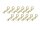 BoomRacing Small-ring 45 Deg Body Clips 12Pcs Gold BRACS12GD