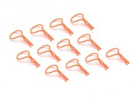 BoomRacing Large-ring Body Clips 12Pcs  Orange BRACL12OR