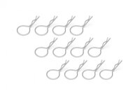 BoomRacing Large-ring Body Clips 12Pcs  Silver BRACL12S