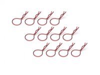 BoomRacing Large-ring Body Clips 12Pcs  Red BRACL12R
