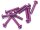 BoomRacing Aluminum 7075 M3x16 Hex Socket Button Head Screws Bolts (10) Purple BRHSA316P