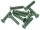 BoomRacing Aluminum 7075 M3x14 Hex Socket Flat Head Screws Bolts (10) Green BRHSB314G