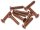 BoomRacing Aluminum 7075 M3x16 Hex Socket Flat Head Screws Bolts (10) Orange BRHSB316OR