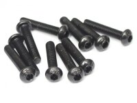 BoomRacing M3x16mm Round Head 12.9 Grade Nickel Plated...