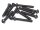 BoomRacing M3x20mm Round Head 12.9 Grade Nickel Plated Screws (10) BRASBH3020
