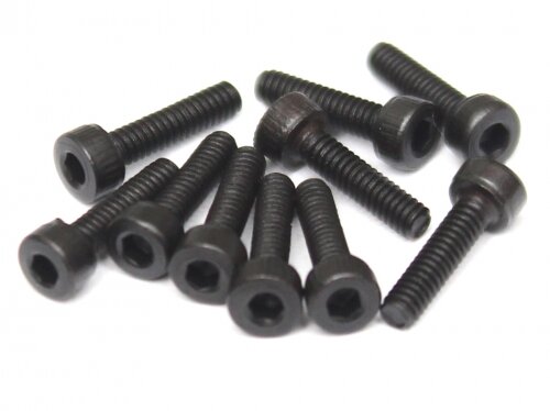 BoomRacing M2x8mm Socket Cap Screw 12.9 Grade Nickel Plated Screws (10) BRASCH2008