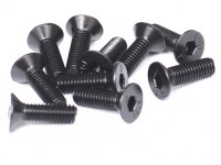 BoomRacing M3x10mm Counter Sunk Screw 12.9 Grade Nickel...