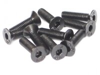 BoomRacing M3x12mm Counter Sunk Screw 12.9 Grade Nickel...