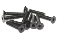 BoomRacing M3x18mm Counter Sunk Screw 12.9 Grade Nickel...