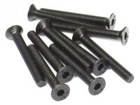 BoomRacing M3x25mm Counter Sunk Screw 12.9 Grade Nickel...