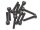 BoomRacing M2x10mm Socket Cap Screw 12.9 Grade Nickel Plated Screws (10) BRASCH2010