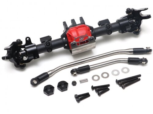 BoomRacing Complete Front Assembled AR44 PHAT Axle w/ BADASS Universal Shafts RECON G6 The Fix Certified for Axial SCX10 II BR95