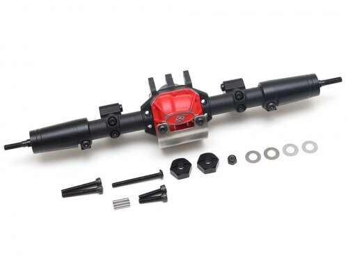 BoomRacing Complete Rear Assembled AR44 PHAT Axle w/ BADASS Rear Shafts RECON G6 The Fix Certified for Axial SCX10 II BR955023