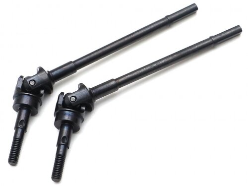 BoomRacing BADASS AR44 Ultra Hard Steel Axle Universal Driveshaft (2pcs) for Axial SCX10 II BRBD955001