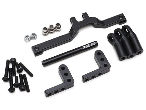 BoomRacing Aluminum Front Low Profile Truss Conversion Kit for Scale PHAT Axle Defender D90/D110 for Team Raffee Co. TRC-D110 BR