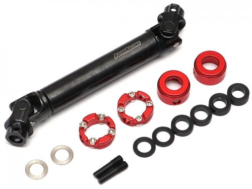 BoomRacing BADASS Heavy Duty Steel Center Drive Shaft 81-109mm (Pin to Pin) 1Pc Recon G6 Certified BRBD955003C