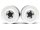 BoomRacing 1.55" 16-Hole Classic Steelie Reversible Beadlock Wheels (Rear) w/ XT504 Hubs White BRW780955RW