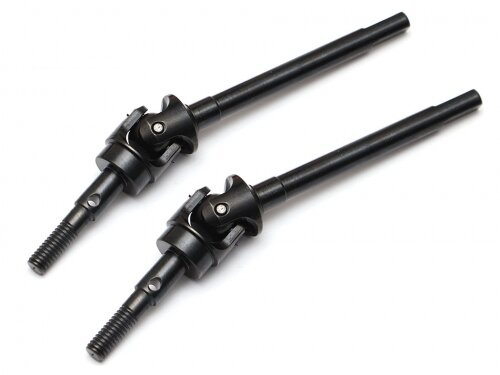 BoomRacing BADASS Ultra Hard Steel Universal Driveshaft for BRX70 PHAT Axle BRLC7022 (2pcs) Black BRBDLC7010