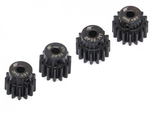 BoomRacing 32P Steel Pinion Gear Combo 13T-16T 3.175mm 4Pcs BRPG32COMBO2-3
