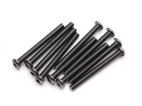BoomRacing M3x30mm Round Head 12.9 Grade Nickel Plated...