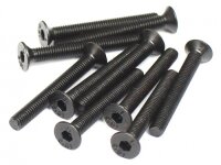BoomRacing M3x26mm Counter Sunk Screw 12.9 Grade Nickel...