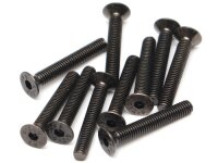 BoomRacing M3x20mm Counter Sunk Screw 12.9 Grade Nickel...