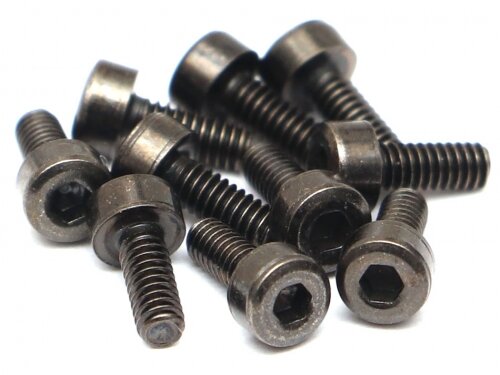 BoomRacing M2x5mm Socket Cap Screw 12.9 Grade Nickel Plated Screws (10) BRASCH2005