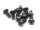 BoomRacing M2.5x6mm Round Head 12.9 Grade Nickel Plated Screws (10) BRASBH2506
