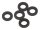 BoomRacing D4x7x1 Nylon Spacer Black (5) BRASSPD471/N