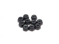 BoomRacing Non-Flanged Nylon Lock Nut M3 (5) BRASNUTM3