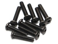 BoomRacing M3x14mm Round Head 12.9 Grade Nickel Plated...