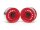 BoomRacing 1.55" 16-Hole Classic Steelie Reversible Beadlock Wheels (Rear) w/ XT504 Hubs Red BRW780955RR