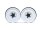 BoomRacing 1.9" 16-Hole Classic Steelie Reversible Beadlock Wheel w/ XT504 Hub Front (2) White BRW780919FW