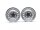 BoomRacing 1.9" 16-Hole 5-Lug Classic Steelie Reversible Beadlock Wheel w/ XT504 Hub Rear (2) Gun Metal BRW780919RGM