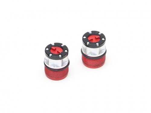 BoomRacing Scale 4WD Center Locking Hub Cap (2) Red (XT5 Series) BRW780921R