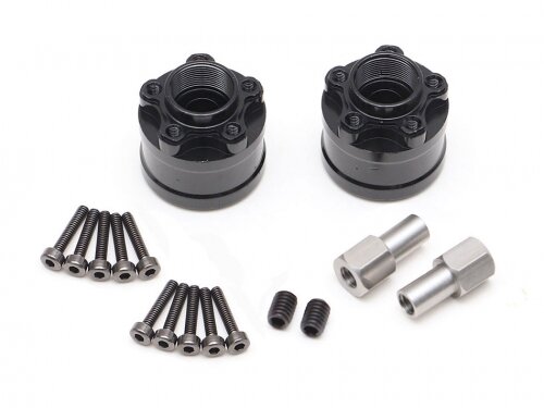 BoomRacing XT512 5-Lug Aluminum 12mm Wheel Hub Adapters 12mm Offset (2) BRXT512