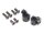 BoomRacing Aluminum Front Body Post Mount (2) Black for BRX01 BRLC7067