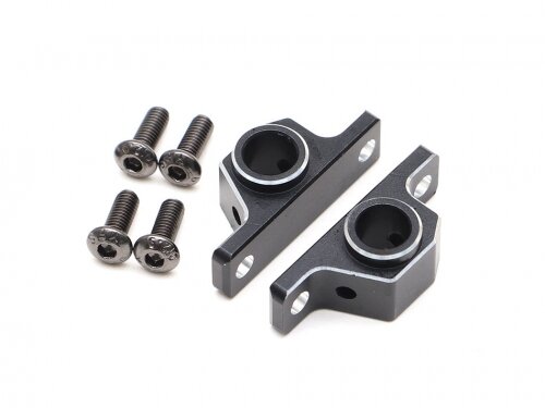 BoomRacing Aluminum Rear Body Post Mount (2) Black for BRX01 BRLC7068