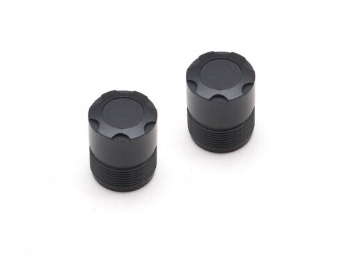 BoomRacing S100 Scale Center Wheel Hub Cap (2) Black (XT5 Series) BRW780923