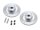 BoomRacing Stainless Steel Slotted & Cross Brake Disc 12mm Hex (2) BRLC7081