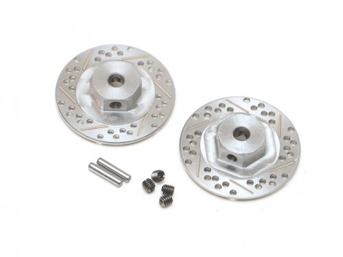 BoomRacing Stainless Steel Cross Drilled & Slotted Brake Disc 12mm Hex (2) BRLC7084