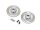 BoomRacing Stainless Steel Cross Drilled & Slotted Brake Disc 12mm Hex (2) BRLC7084