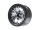BoomRacing ProBuild 1.9" SV5 Adjustable Offset Aluminum Beadlock Wheels (2) Matte Black/Flat Silver BRPB004MBKRS