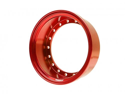 BoomRacing ProBuild 1.9" Alum 15mm Solid Wheel Barrel (1) Red BRPROB-02R