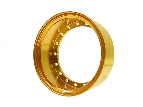 BoomRacing ProBuild 1.9" Alum 15mm Solid Wheel Barrel (1) Gold BRPROB-02GD