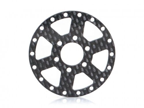 BoomRacing ProBuild 1.9" CF6 Carbon Fiber Faceplate (1) Black BRPBF005CF6BK
