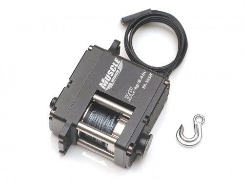 BoomRacing Muscle Winch High Torque 500oz (36KG) Waterproof Servo Winch w/ Free Spool Unit BR-36SW