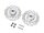 BoomRacing Stainless Steel Wavy Cross Drilled Brake Disc 12mm Hex (2) BRLC7093