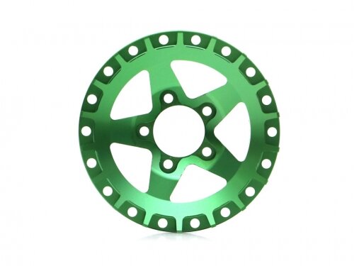 BoomRacing ProBuild 1.9" Alum SS5 Faceplate (1) Green BRPBF008SS5G